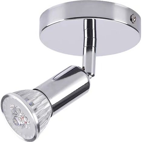 Spot de plafond LED, plafonnier moderne, spot de plafond GU10, spot rotatif orientable à 330°, spot mural, applique murale (1/5)