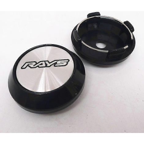 4 cache-moyeux de roue 64 mm Rays Racing (fabrication japonaise), protection anti-poussière, accessoires de style automobile cache-moyeux de roue B (1/5)