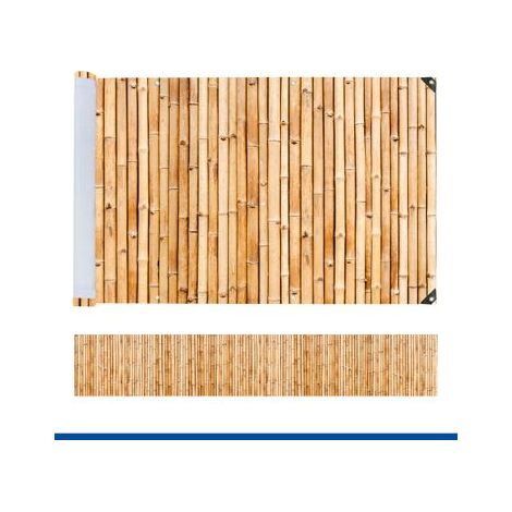 Bâche de balcon avec motif bambou, 5 m x 85 cm (1/5)