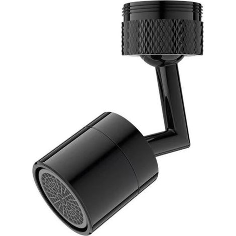Rallonge de robinet de cuisine en laiton noir 720 °, robinet de salle de bain, robinet rotatif, rallonge de pulvérisateur, économie d'eau, adaptateur de buse de robinet 1 Mode (1/4)