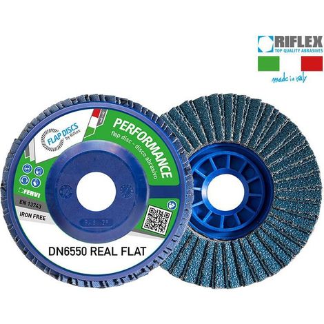 Disque a lamelles 115 mm grain 80 support plastique tissu zirconium