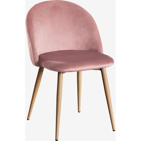 Pack de 2 chaises de salle à manger rembourrées en velours Kana SKLUM (1/5)
