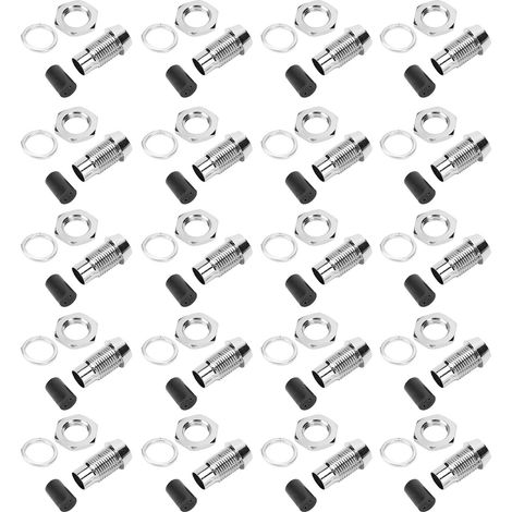 20 supports de LED à montage sur collerette, en laiton, pour diodes électroluminescentes, base concave en métal, 5 mm F5 (1/5)
