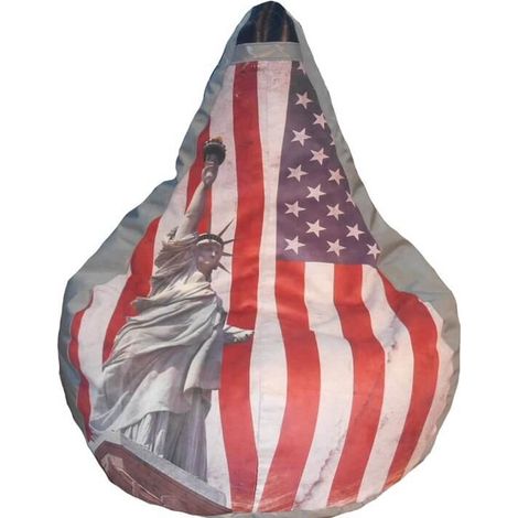 Poltrona a Sacco Pouf in Poliestere Design Statua Libertà Avalli (1/2)