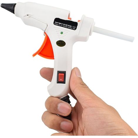 Pistolet à Colle thermofusible 20W avec 20 bâtons de 7mm, Mini (1/4)
