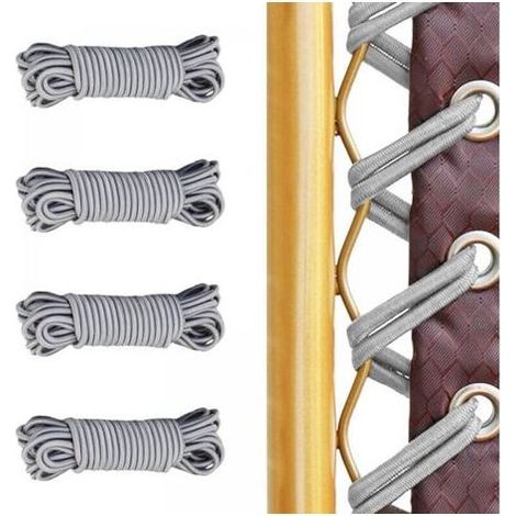 4 Pièces Remplacement Corde, 4 Lacets Elastiques, pour Transat Pliante Inclinable Chaise Fauteuil inclinable, Chaise Longue, Zero Gravity Universelle Renforcer pour Fauteuil (1/5)