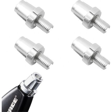 Lntyq 4X Argent M7 écrou réglage du câble Frein vélo 7mm Vis de régulateur réglage Levier Frein pour vélo Route Montagne VTT, Vis réglage de poignée Frein vélo Alliage d'aluminium (1/5)