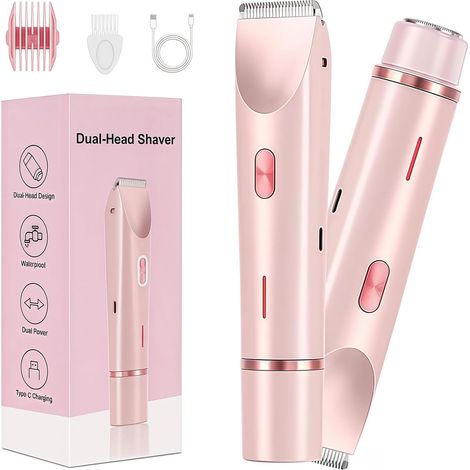 Rasoir Femme, rasoir électrique intime et tondeuse corps pour femmes, sans fil étanche et indolore (1/5)