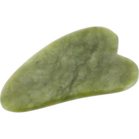 Guasha para masaje facial en jade - verde - Tendance (1/3)
