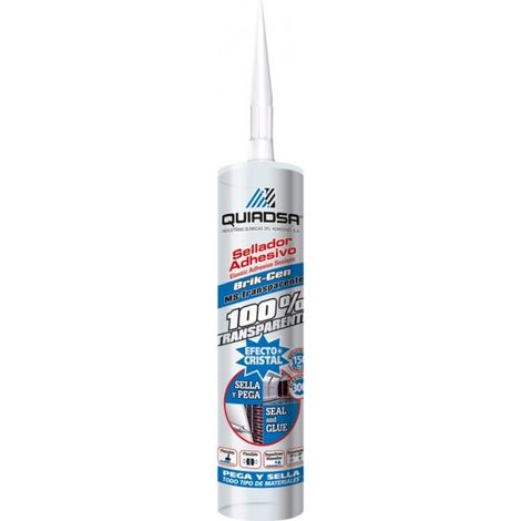 Adhesivo Sellador Polimero 290 Ml Transparente Brik-Cen Ms-Transparentens Cartucho Qu (1/2)