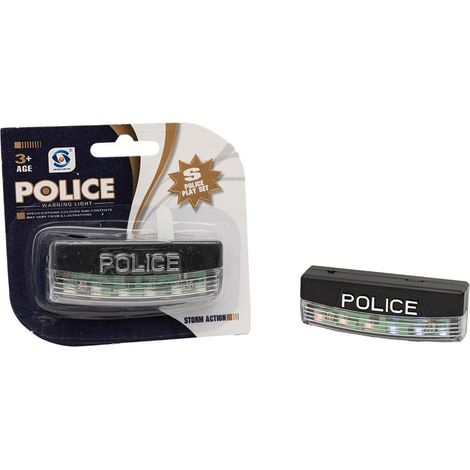 Luci della polizia blu e rosse