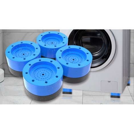 Set di 4 cuscinetti antiurto universali per lavatrici e frigoriferi - Blu (1/3)