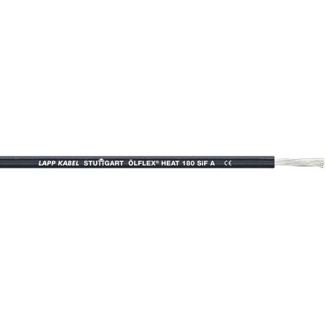 LAPP 1249520/100 Cavo per alte temperature ÖLFLEX® HEAT 180 SiF A 1 x 0.25 mm² Nero 100 m (1/2)