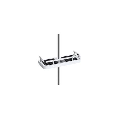 Étagère de douche rectangulaire réglable sans perçage, pour barre 19-25 mm – (1/5)