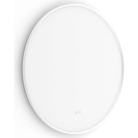 Nimco - Espejo con iluminación LED, diámetro 70 cm, dos sensores táctiles, blanco ZPB 61001RVX-05 (1/5)
