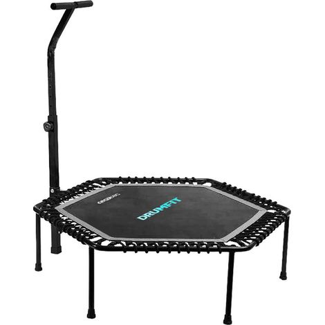 Cecotec Trampoline Fitness Drumfit Jump 1270 Stable et Solide, Base à 7 Pieds, Tonifie Le Bas du Corps
