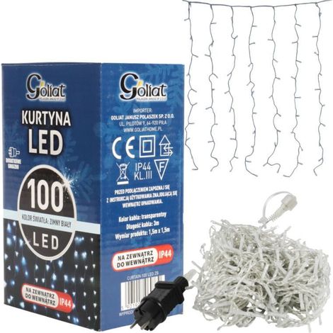 Tenda luminosa a 100 LED, luci natalizie a tenda, luci per le feste, 1,5 x 1,5 m (1/5)