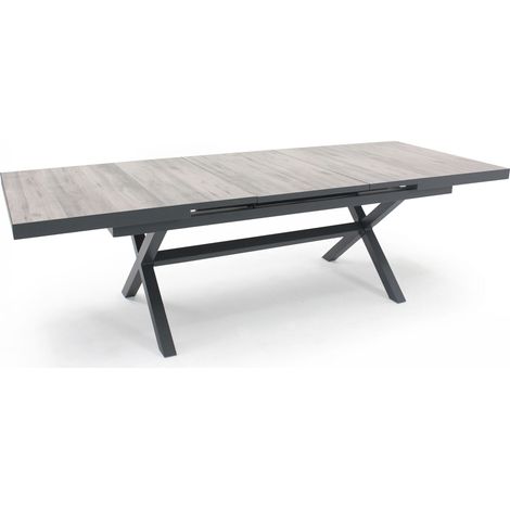 Table extensible 10 places en céramique et aluminium - Tivoli