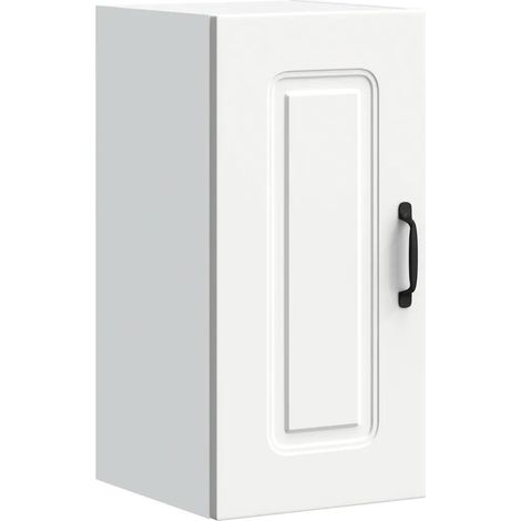 Mueble de pared de cocina Kalmar de 30 x 31 x 60 cm gran capacidad de almacenamiento diseño elegante en madera de ingeniería blanca 020049960 (1/5)