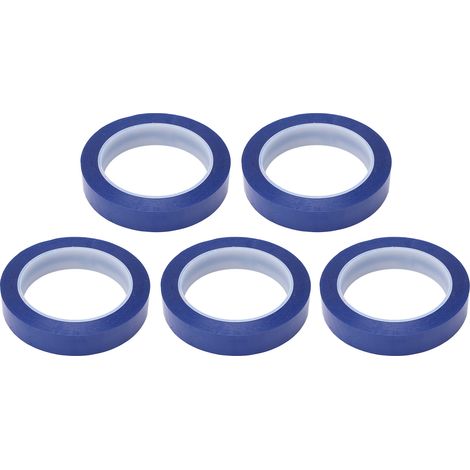 5 rubans adhésifs en film polyester bleu ignifuges et résistants à la chaleur pour appareils électriques (1/5)