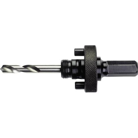 Bahco Quick-Change Mandrel for Carbide-Tipped Hole Saws, 32mm Diameter x 210mm Length, with 11.1mm Shank Diameter
