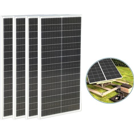 Panneau Solaire, Design Monocristallin, Haute Efficacité, 400W-4x100w (1/2)