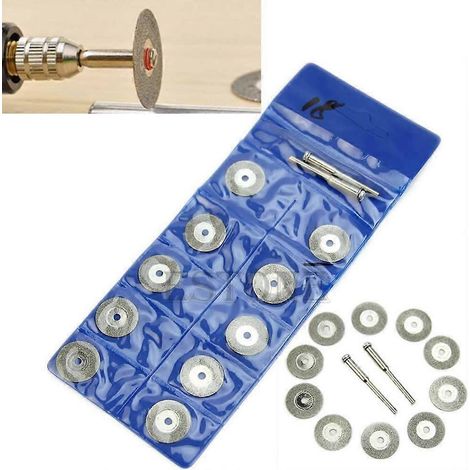 1 jeu de 10 disques de coupe pour scies circulaires rotatives, mandrin de coupe, neuf (1/5)