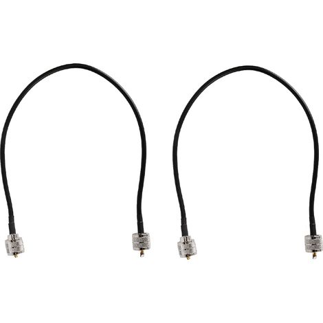 câbles adaptateurs d'antenne coaxiale UHF mâle PL-259 vers UHF mâle PL-259 à faibles pertes (1/5)