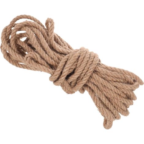 Corde d'emballage en Jute 20m Résistante pour Chargement Fibres Naturelles, Usage Extérieur et Balançoire, Longueur Étendue pour Usages Variés (1/5)