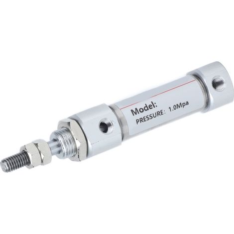 Cylindre pneumatique en acier inoxydable, mini outil pneumatique en forme de stylo pour machine de sérigraphie M5x0.8PB12x10 (1/5)