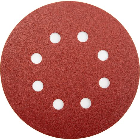 MAKITA P-43549 (pkt of 10) Red sanding discs 125mm x 60g (1/2)