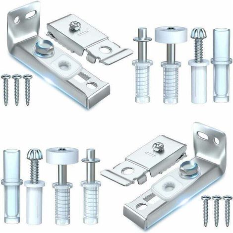 De réparation matériel porte pliante 2 pièces rechange pour portes placard coulissantes pliantes comprenant support supérieur et inférieur, XU, Pivot 3/8", KZQ - KZQ (1/4)