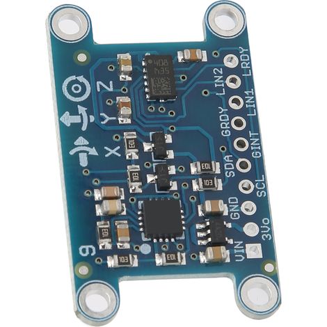 Capteur 9DOF Gyroscope Accéléromètre Magnétomètre - Module Carte 3 Axes 35V avec Broches