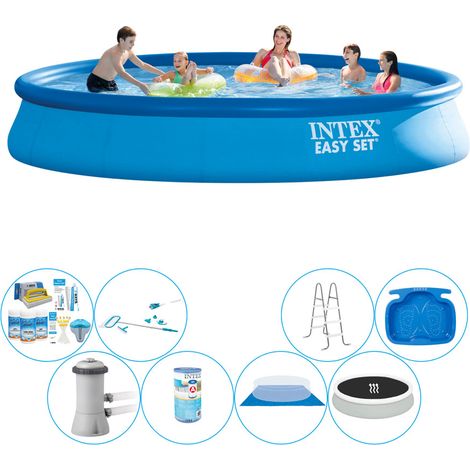 Intex Piscine Easy Set Ronde - 457x84 cm - 8-pièces S20286 (1/5)