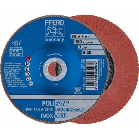 PFERD disco lija pfc180-a40 sg cool caballito , Disco Lija Pfc180-A40 Sg Cool 67754185 de la marca Pferd. (1/5)
