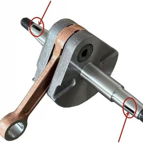 Vilebrequin et bielle compatible avec Solo 423/425 moteur, pulvérisateur, poudreuse, partie d'arbre principal (1/4)