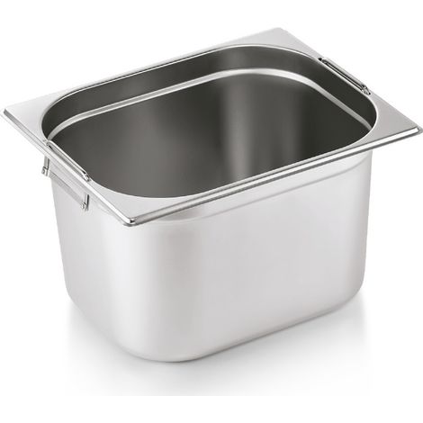 Bac inox GN 1/2 H 200 mm 11,5 ltr poignées rabattables GN CORE - Was Germany (1/2)