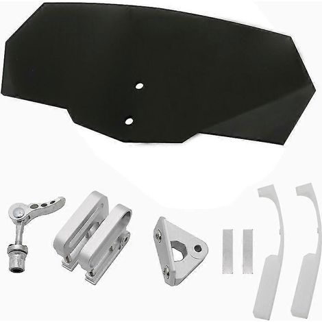Déflecteur de vent réglable pour pare-brise de moto, extension de pare-brise, autocollants universels pour BMW, BMW, Honda et Yamaha - noir (1/5)
