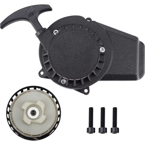 Applicable Démarreur en Aluminium Pédales de démarrage et pièces Noir Facile À Tirer À Rivet Remplacement pour 47CC 49cc Engrenage 2 Temps Boucle Pocket Bike Dirt Bike (1/5)