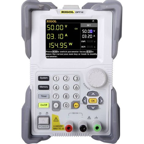 Rigol DP712 Alimentatore da laboratorio regolabile 0 - 50 V 0 - 3 A 150 W RS-232 Controllo remoto, OVP, Programmabile N (1/2)