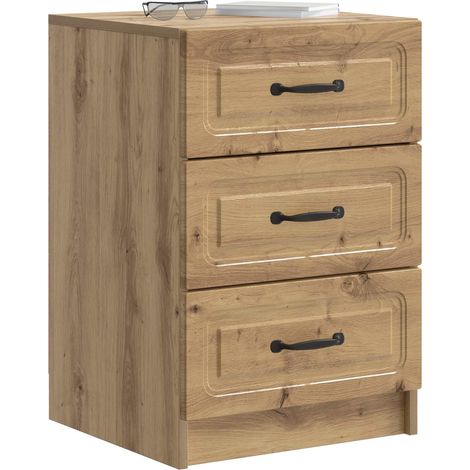 Maison Exclusive - Armadio da Notte Rovere Artigianale 43 x 41 x 63,5 cm