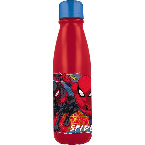 Botella aluminio spider-man 600 ml.