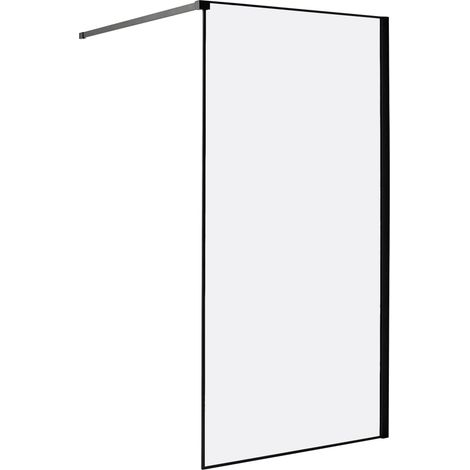 Shower Screen WASPAM 1000 x 1900 mm Black (1/5)