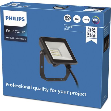 Philips LED ProjectLine 8719514954502 Projecteur d'éclairage LED 20 W Couleur d'éclairage (ampoule LED): blanc naturel (1/5)