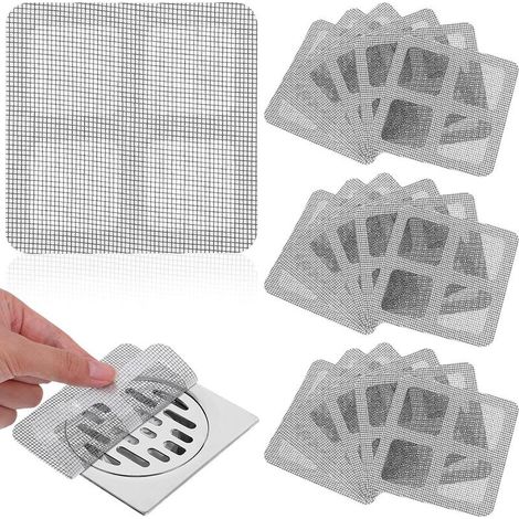 100 unités de grilles de siphon de douche jetables filtres (1/5)