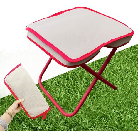Chaise de jardin compacte et portable - Légère et résistante pour le camping, la pêche, la randonnée et le jardinage - Kaki (1/4)