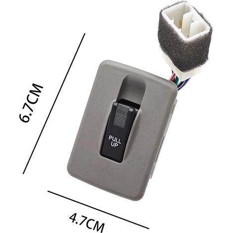 KK12B-66-370 is a single push-button switch for power window regulators in Hyundai and Kia vehicles. (1/4)