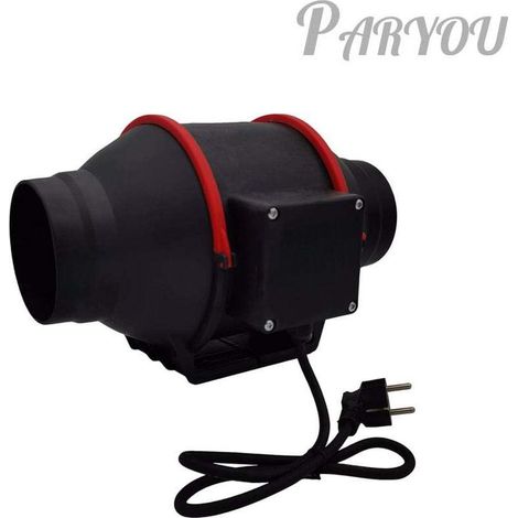 96mm Aérateur Extracteur d'air de Conduit Ventilateur Axial de Gaine 310m³/h pour Salle de Bain, Cave, Bureau ，extracteur d'air (96mm)