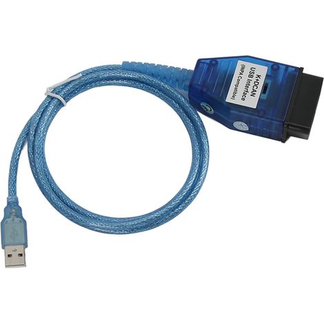 Câble KD CAN OBD2 avec puce FT232RL, interface USB et commutateur, compatible avec les modèles E60, E61, E70 et E81 (protocole K-LINE 8 broches). (1/5)