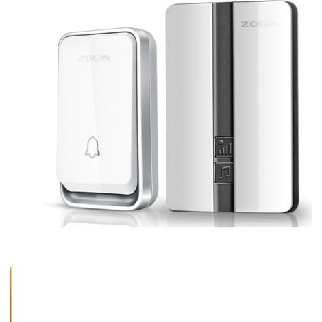 Sonnette sans fil pour la maison, étanche, avec système d'alimentation autonome, kit de sonnette intelligente avec bouton et récepteur. Brilvibera (1/5)